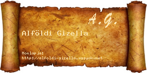 Alföldi Gizella névjegykártya